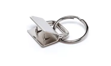 Schlüsselband Ring 20 mm - Silber