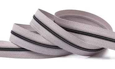 Reissverschluss 4 mm Metallic - Taupe Gun Metal