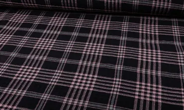 Viskose Mixed Classic Karo Rose Black