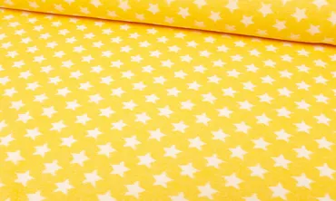 BIO Nicky Jaquard Sterne Gelb Weiss