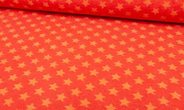 BIO Nicky Jaquard Sterne Orange Polenta