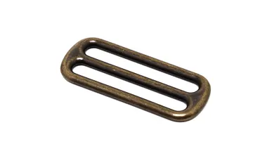 Schieber 38 mm schmaler Steg - Altmessing