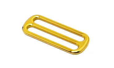 Schieber 38 mm schmaler Steg - Gold