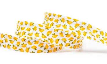 18 mm Schrägband Zitronen