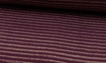 BIO Bündchen Streifen Bordeaux Gold