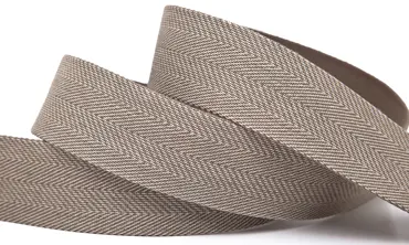 Gurtband 40 mm Fischgrät - Natur