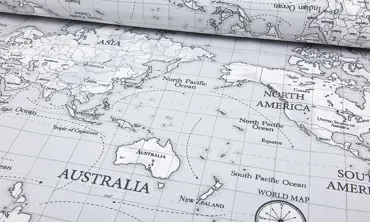 Canvas Panama - Maps Grey