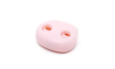 Kordelstopper 2-Loch - Zartrosa