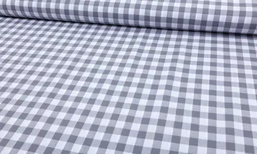 Baumwolle Vichy Karo - Hellgrau