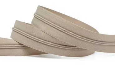 Reissverschluss 4 mm Uni - Beige