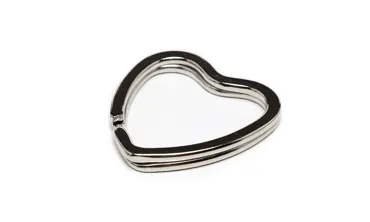 Spaltring Herz - Silber