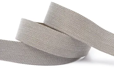 Gurtband 40 mm PV - Streifen fein Khaki