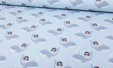 Jersey Frölein Walfisch Hellblau