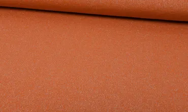 French Terry Glitzer - Orange Silber
