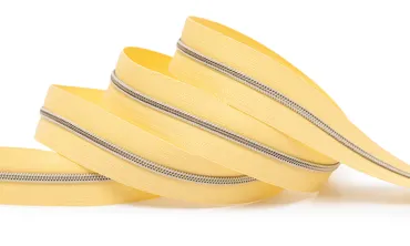 Reissverschluss 4 mm Metallic - Hellgelb Light Gold