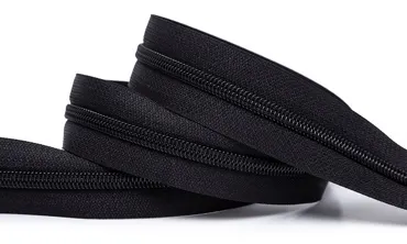 Reissverschluss 6 mm Uni - Schwarz