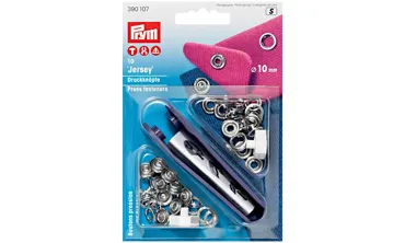 PRYM Druckknöpfe Jersey ø 10 mm Silber