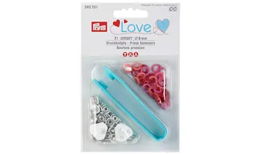 PRYM Druckknöpfe Jersey Love ø 8 mm Rot