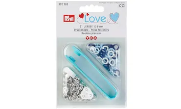 PRYM Druckknöpfe Jersey Love ø 8 mm Blau
