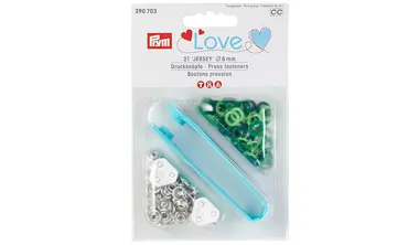 PRYM Druckknöpfe Jersey Love ø 8 mm Grün