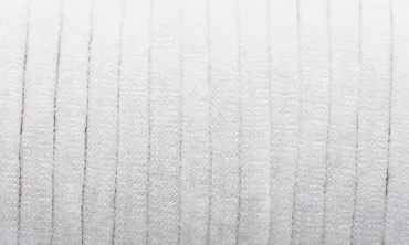 5 mm flache weiche Gummikordel Uni Weiss