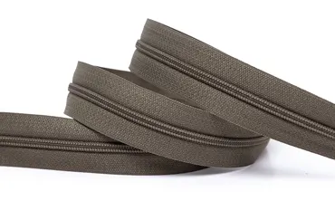 Reissverschluss 4 mm Uni - Taupe