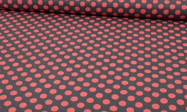 Baumwolle Michael Miller - Ta Dot Grau Coral