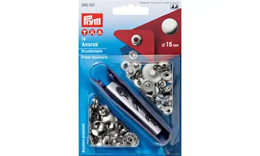 PRYM Druckknöpfe Anorak ø 15 mm Silber