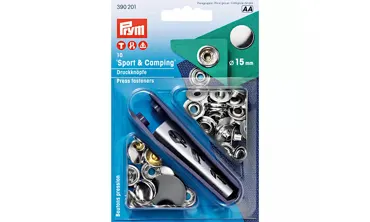PRYM Druckknöpfe Sport & Camping ø 15 mm Silber