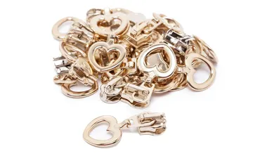 Gleiter Metallic 6 mm Light Gold - Herz