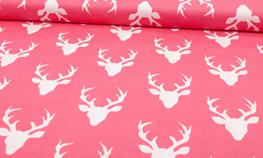 Baumwolle AGF Buck Forest Pink