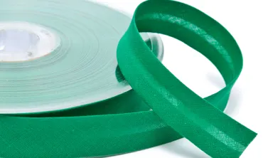 Schrägband 18 mm - col 064 Smaragdgrün