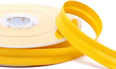 18 mm Schrägband Dottergelb 2