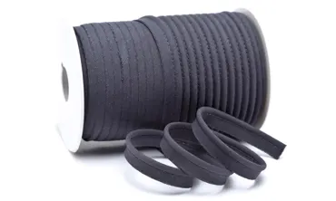 Paspel 10 mm - Uni Dunkelgrau 2