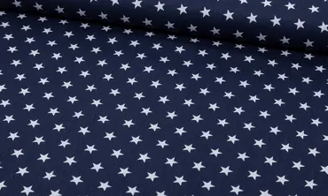 Baumwolle Sterne - Navy