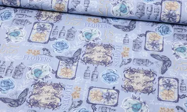 Baumwolle Shabby The Secret Flieder