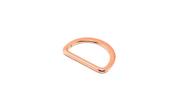 25 mm D-Ring Rose Gold