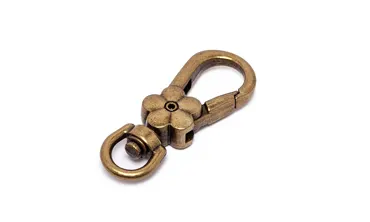 9 mm Karabiner Blümchen Altmessing