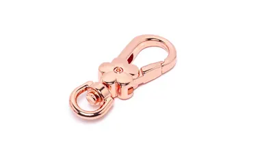 9 mm Karabiner Blümchen Rose Gold