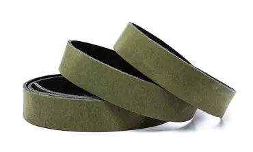 24 mm Lederriemen Khaki