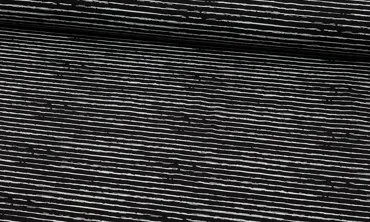 Jersey Streifen Schwarz