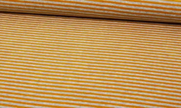 Nicky Plüsch feine Streifen Maisgelb