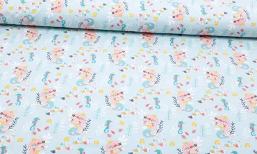 Jersey Süsse Meermaid Hellblau