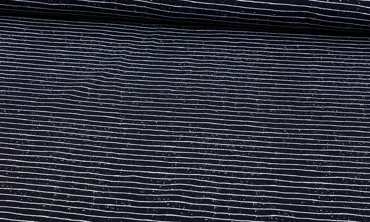 Jersey Streifen Schwarz Weiss