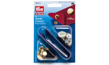 PRYM Druckknöpfe Anorak ø 15 mm Gold