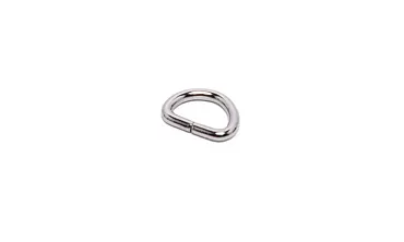 10 mm D-Ring Silber