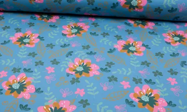 Softshell Flowers and Plants Dunstblau