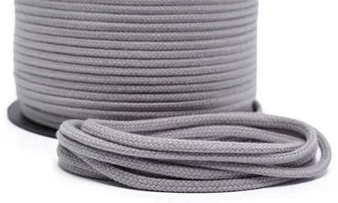 Baumwollkordel 4 mm - Hellgrau