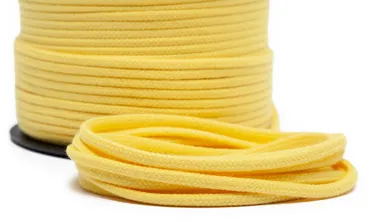 Baumwollkordel 4 mm - Gelb