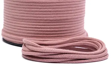 Baumwollkordel 4 mm - Altrosa